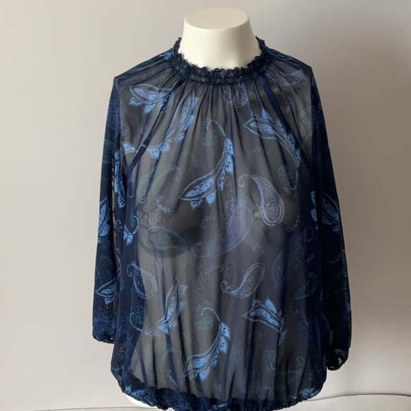 Reitmans Tops - Reitmans Paisley Sheer Top